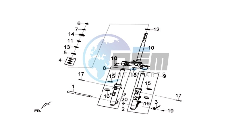 STEERING STEM - R-L CUSHION