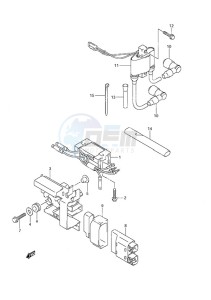 DF 9.9A drawing Rectifier/Ignition Coil - w/Remote Control