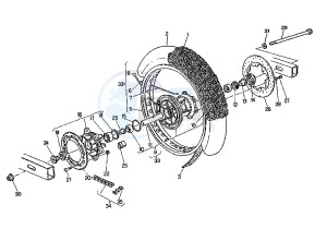 W8 125 drawing REAR WHEEL