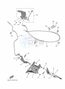 YXF850ES YXF85WPSK (BG4K) drawing PEDAL WIRE