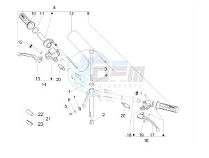 ZIP 50 4T NOABS E4 (EMEA) drawing Handlebars - Master cil.