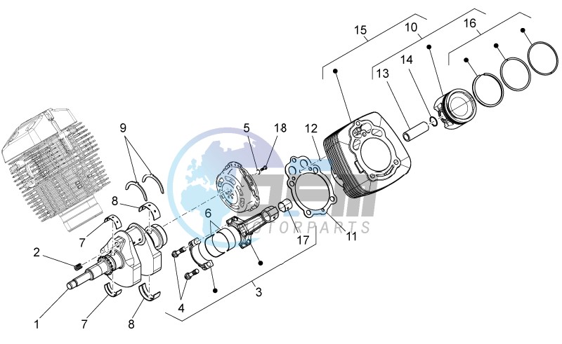 Crankshaft cpl.