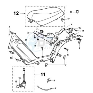 FOX GSXA EU drawing FRAME AND SADDLE