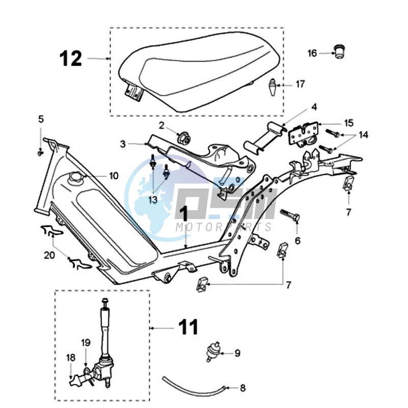 FRAME AND SADDLE