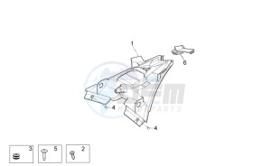 RSV 4 1000 APRC R ABS USA drawing Taillight