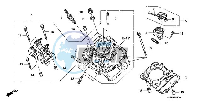 FRONT CYLINDER HEAD