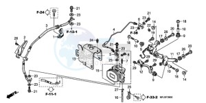 CBR600RAA Korea - (KO / ABS) drawing REAR VALVE UNIT (CBR600RA)