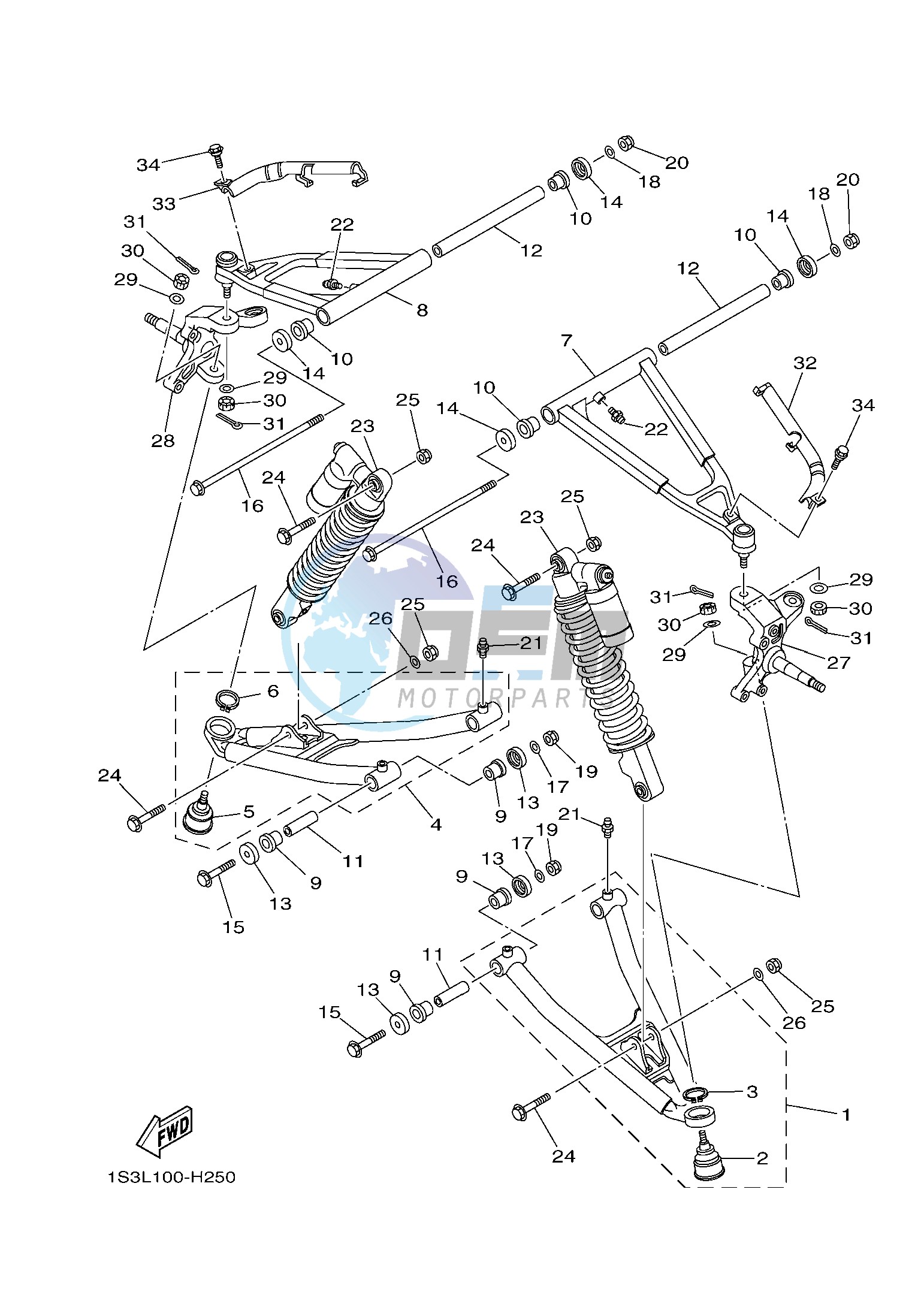 FRONT SUSPENSION & WHEEL