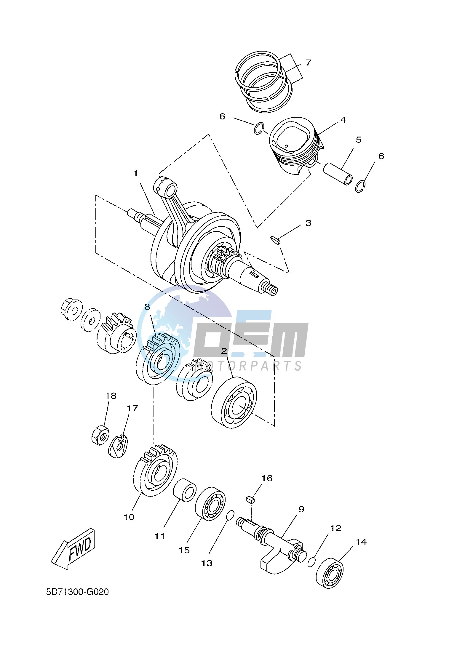 CRANKSHAFT & PISTON