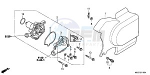 VT750C2BC drawing WATER PUMP