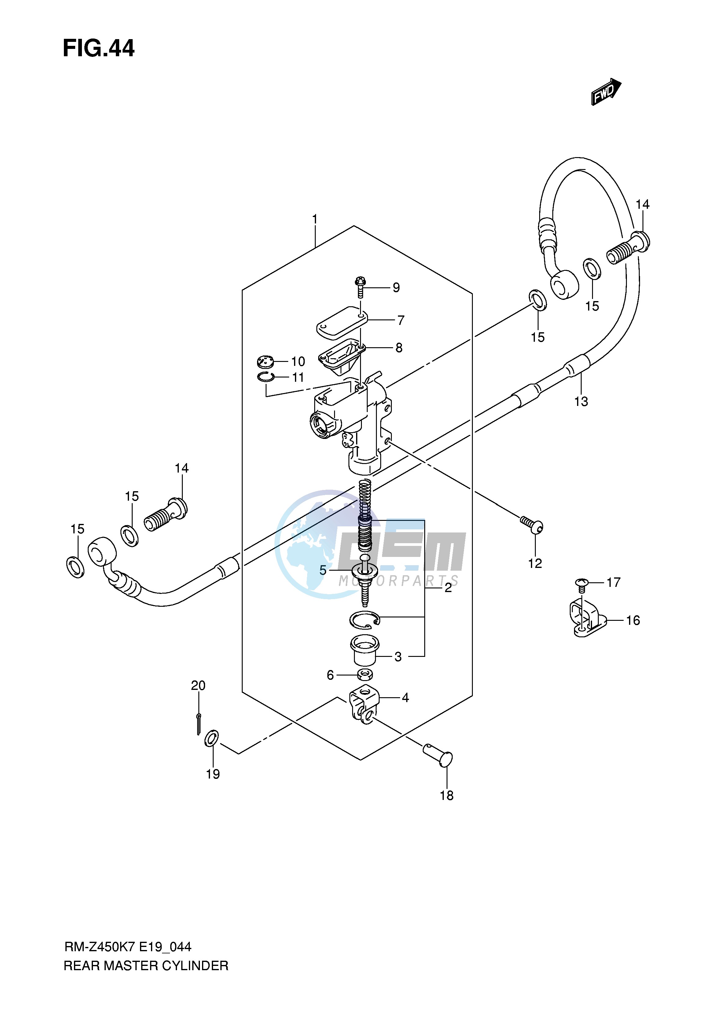 REAR MASTER CYLINDER