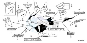 CBR1000RR9 Australia - (U / MME SPC) drawing STRIPE/MARK (3)