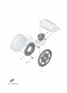 YXE1000EWS YX10ERPSP (B4ML) drawing STARTER CLUTCH