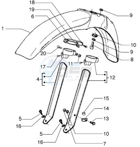 H at K 50 drawing Front mudguard