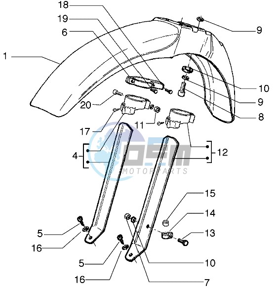 Front mudguard