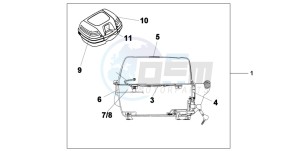 XL700V drawing TOP BOX 45L