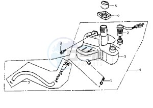 JUNGLE - 50 cc drawing OIL TANK