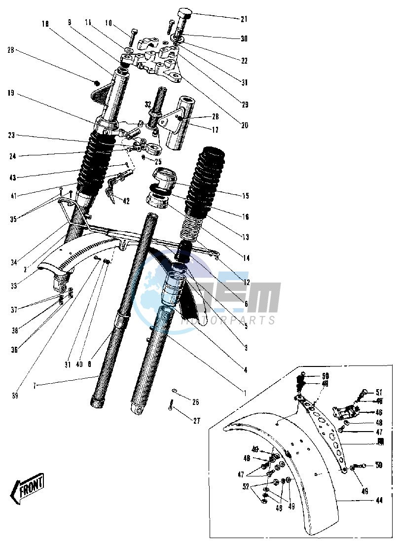 FRONT FORK  -- 69-73- -