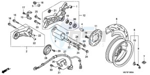 FJS400D9 F / CMF 2F drawing REAR WHEEL