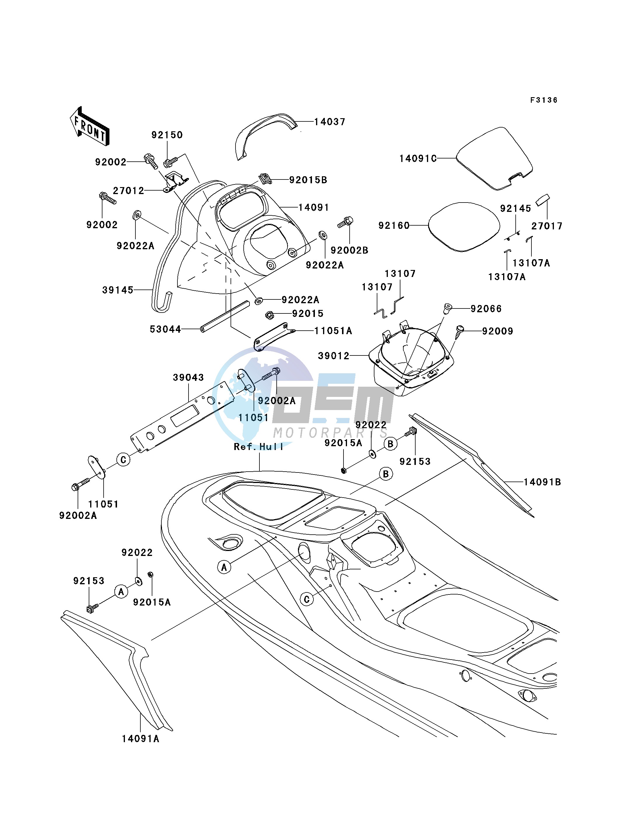 HULL MIDDLE FITTINGS