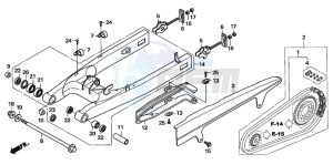 CBF600NA drawing SWINGARM