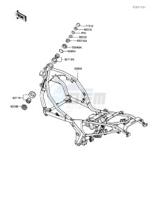 ZX 600 B [NINJA 600RX] (B1) [NINJA 600RX] drawing FRAME