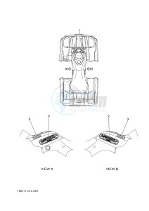 YFM350FWA YFM35FGB GRIZZLY 350 4WD (1NS3 1NS3 1NS4) drawing GRAPHICS