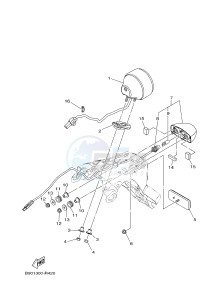 MTM850 MTM-850 XSR900 (B90A) drawing TAILLIGHT