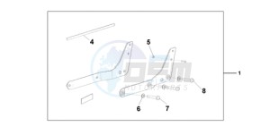 VT750C9 E / KMH drawing BACKREST/REAR CAR