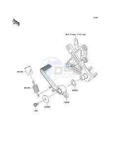 NINJA_ZX-10R_ABS ZX1000KDF FR XX (EU ME A(FRICA) drawing Brake Pedal