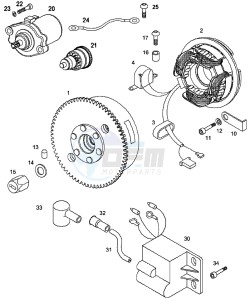 STANDARD_K9_DENMARK 50 DENMARK drawing Magneto-electric starter mechanism