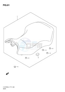 LT-A750X (P17) drawing SEAT (LT-A750XL1 P17)