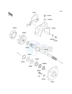 JT 900 E [900 STX] (E1-E2) [900 STX] drawing DRIVE SHAFT