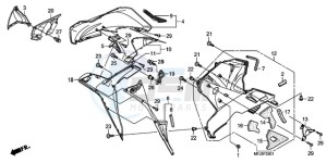 CBR600RR9 U / MME SPC 2U drawing LOWER COWL (R.) (CBR600RR9,A/RA9,A)