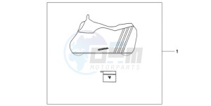 CB600F9 France - (F / CMF) drawing BODY COVER L