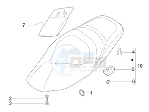 Nexus 250 e3 drawing Saddle seats - Tool roll