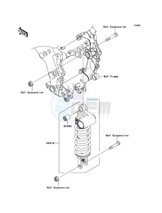 ZZR1400 ZX1400A6F FR GB XX (EU ME A(FRICA) drawing Shock Absorber(s)