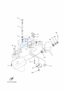 F50HED drawing PROPELLER-HOUSING-AND-TRANSMISSION-2