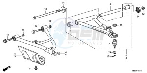 TRX500FPMC drawing FRONT ARM