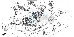 XL1000VA drawing THROTTLE BODY