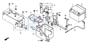 VT750DCB SHADOW SPIRIT drawing BATTERY