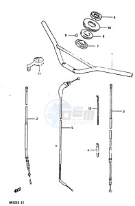 RM125 1983 drawing HANDLEBAR