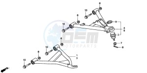 TRX300 FOURTRAX 300 drawing FRONT ARM