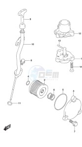 DF 9.9B drawing Oil Pump