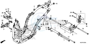 SH300AG TRX250T Europe Direct - (ED) drawing FRAME BODY