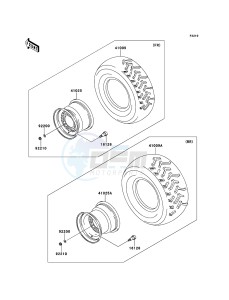 KVF360 4x4 KVF360ADF EU GB drawing Tires