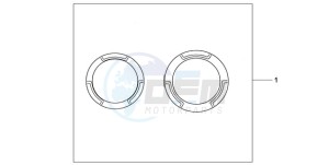 CB600F9 France - (F / CMF 25K) drawing CRANCASE RING SET