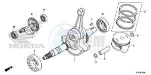 TRX420FA6F TRX420F Australia - (U) drawing CRANK SHAFT/ PI STON