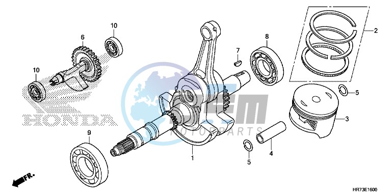 CRANK SHAFT/ PI STON