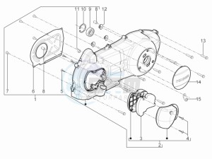 SR Motard 125 4t e3 drawing Crankcase cover - Crankcase cooling